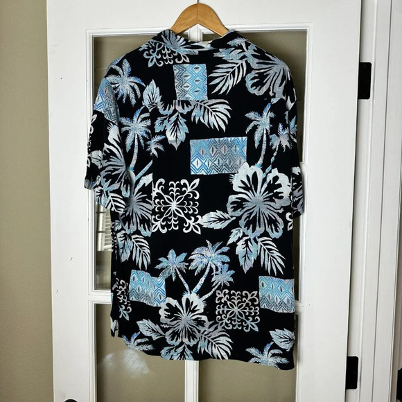 *VINTAGE* Batik Bay Hawaiian Aloha Tropical Shirt L - Picture 5 of 7